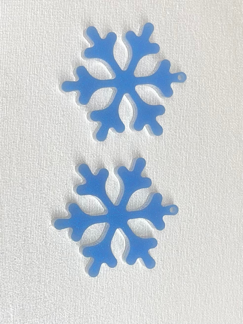 Set of 2 Blue Snowflakes