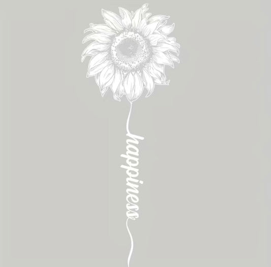 Happiness White Sunflower