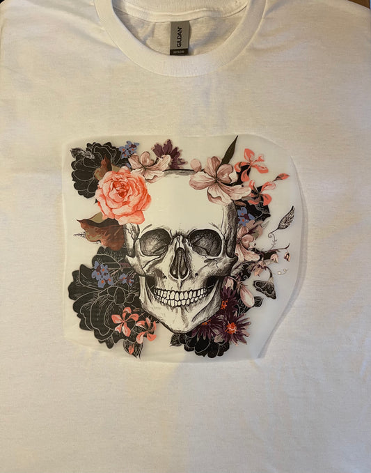 Flowered Skull