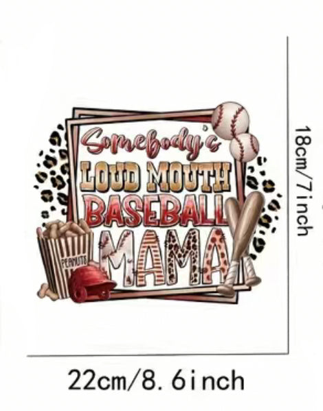 Loud Mouth Baseball Mama