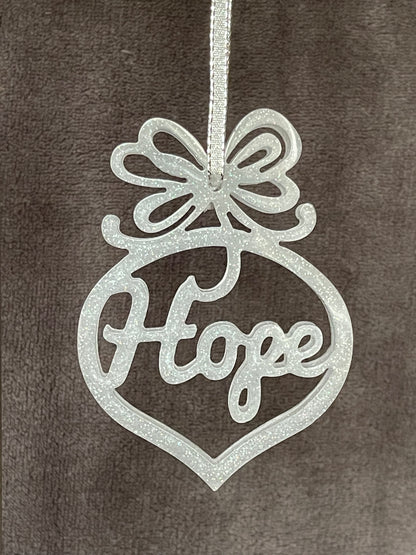 “HOPE, LOVE & NOEL” ornaments (Set of 3)