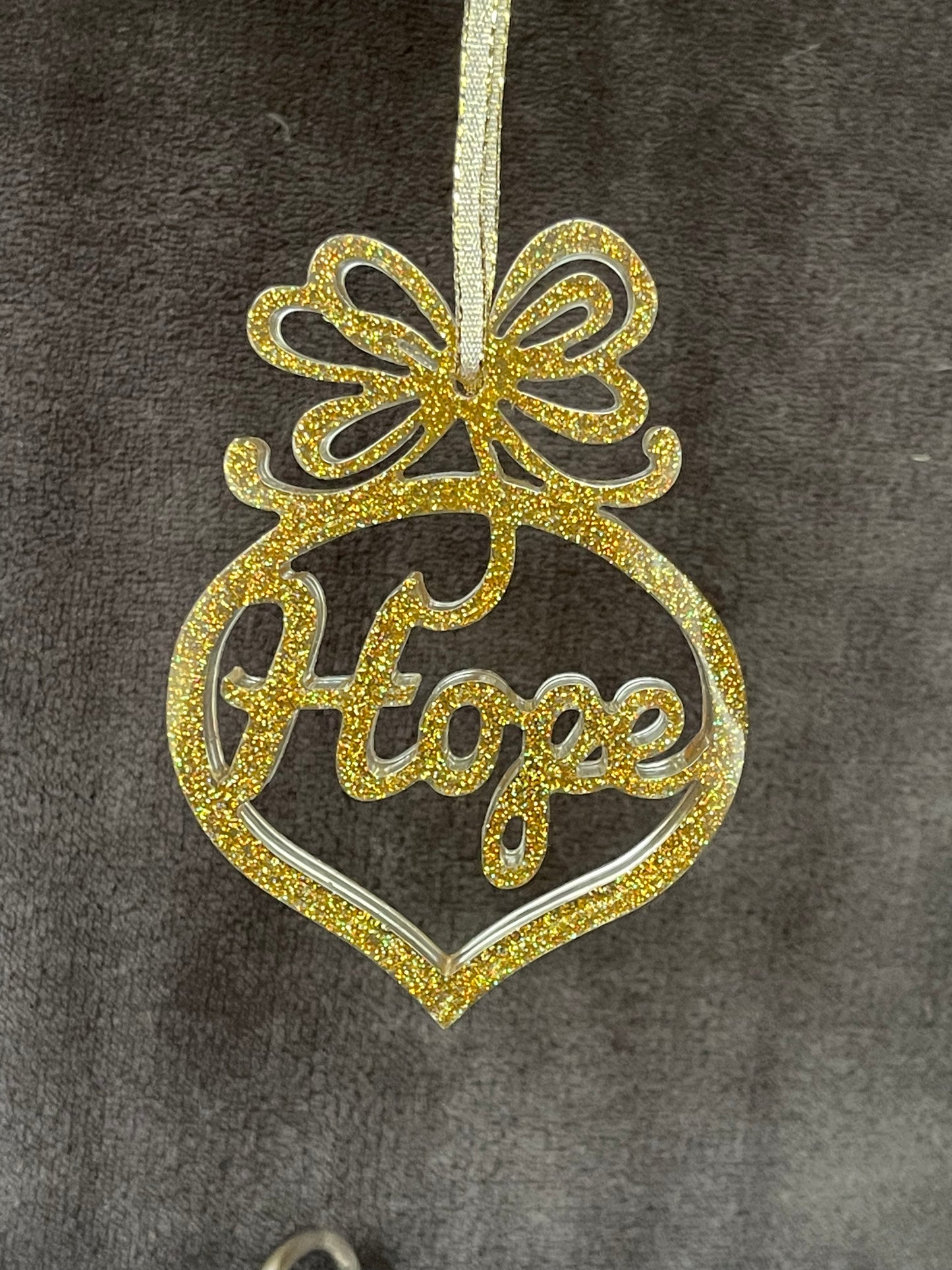 “HOPE, LOVE & NOEL” ornaments (Set of 3)