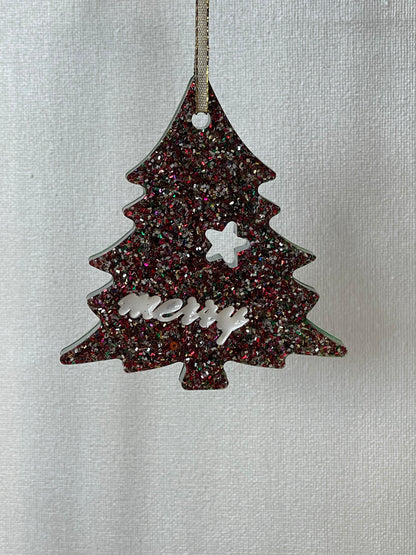 “Merry” Christmas Tree Ornament