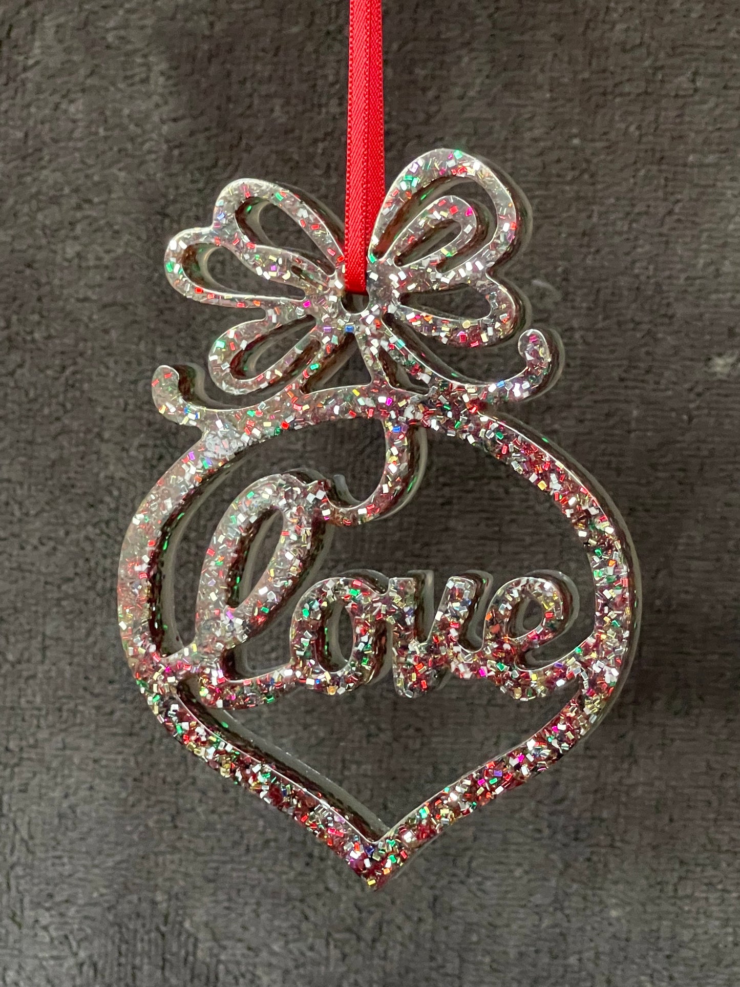 “LOVE” Christmas Ornament