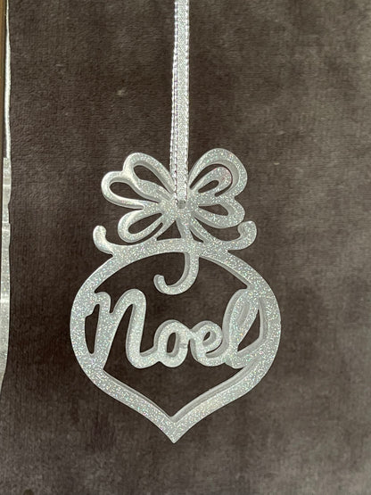 “HOPE, LOVE & NOEL” ornaments (Set of 3)