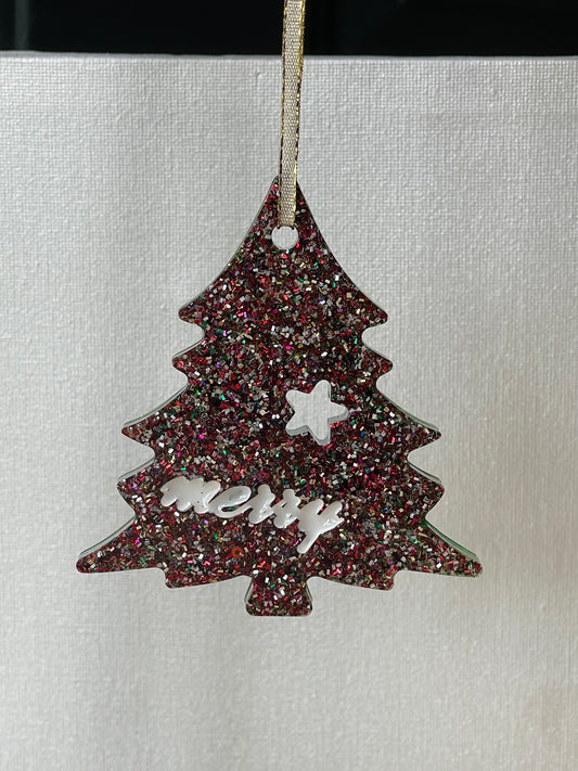 “Merry” Christmas Tree Ornament