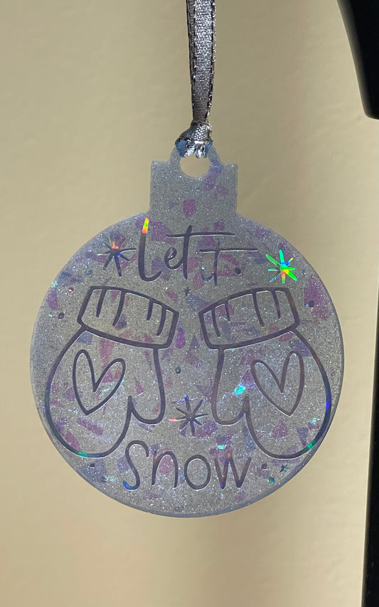 Let It Snow Ornaments (Different Styles Available)