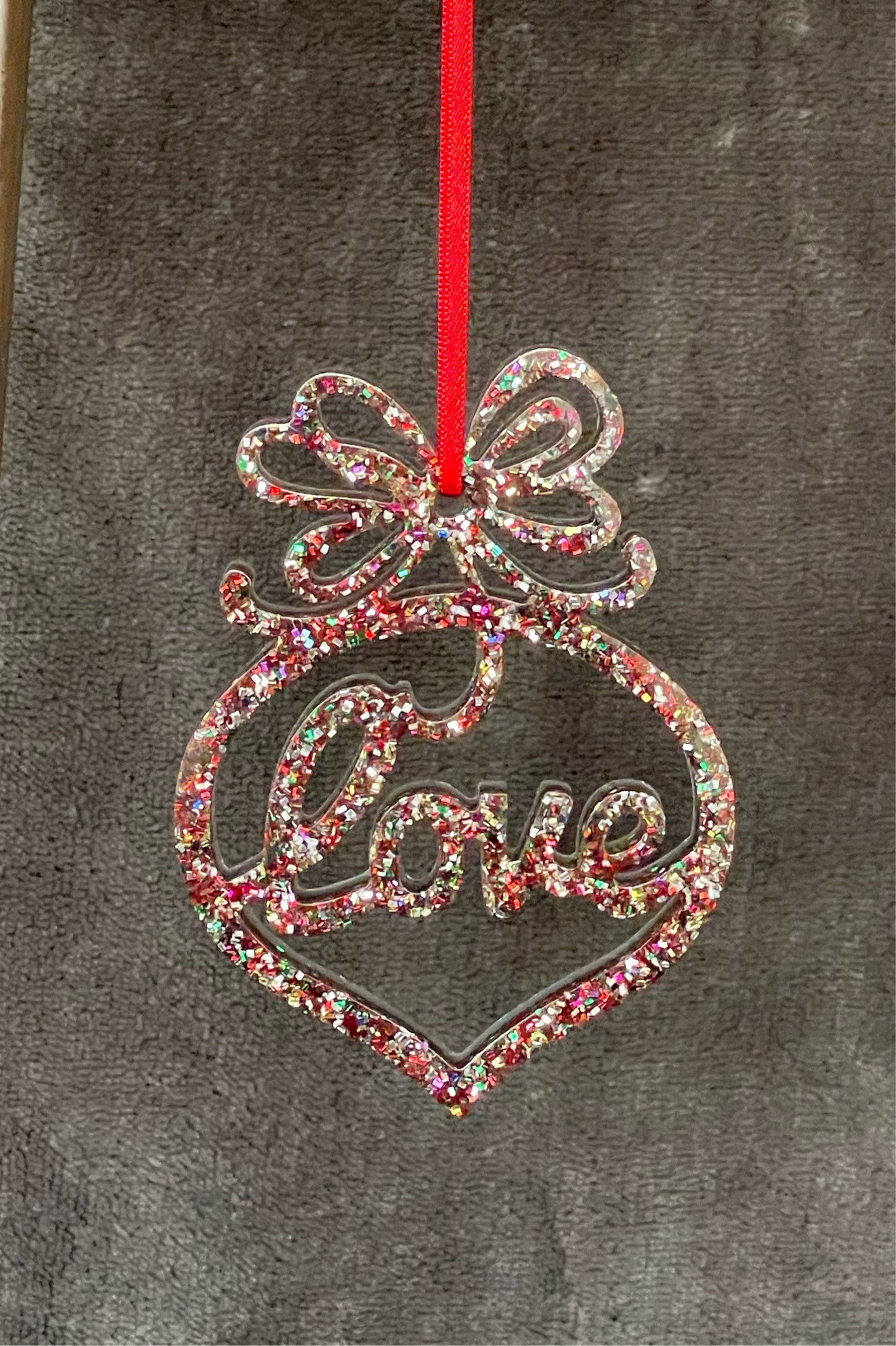 “LOVE” Christmas Ornament